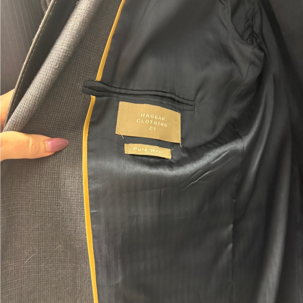 Haggar Men's Charcoal Blazer